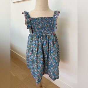 Fleurisse Blue Floral Kids Dress